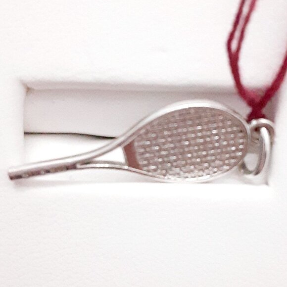 NEW .3 grams Sterling Silver Racquet Charm - Picture 5 of 6